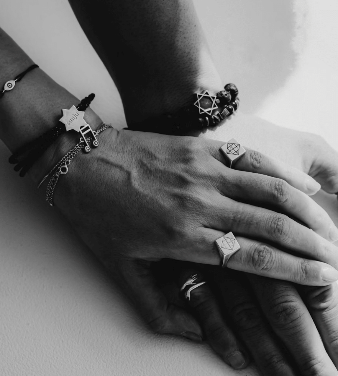 Hands with jewelry